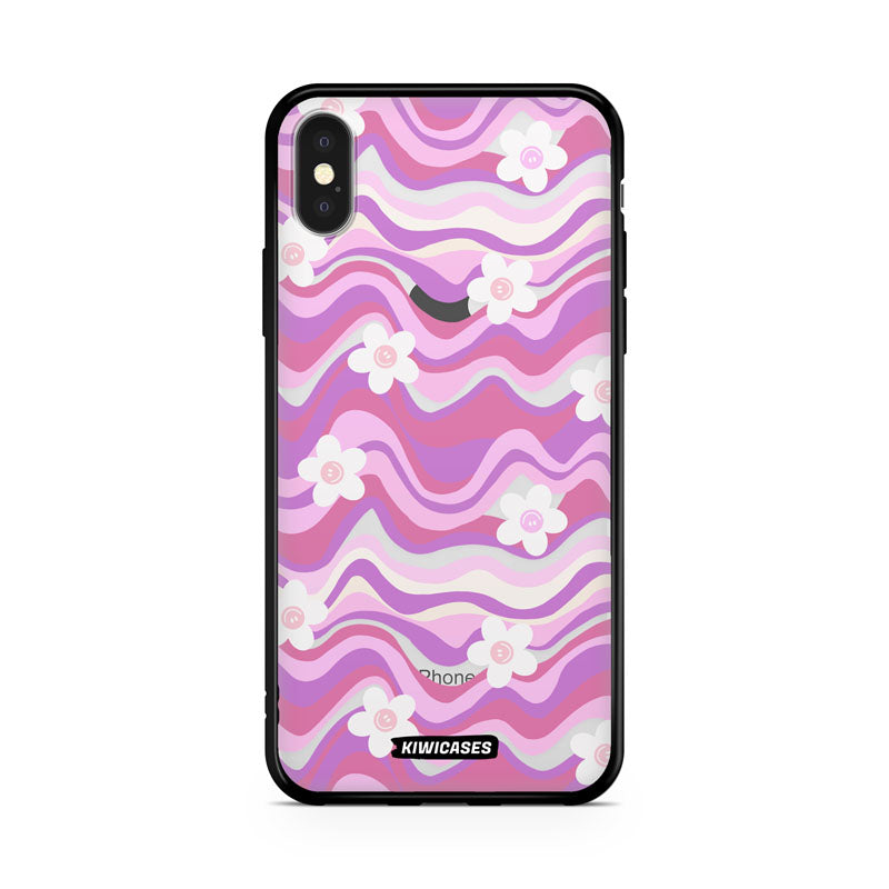 Purple Wavey Flowers