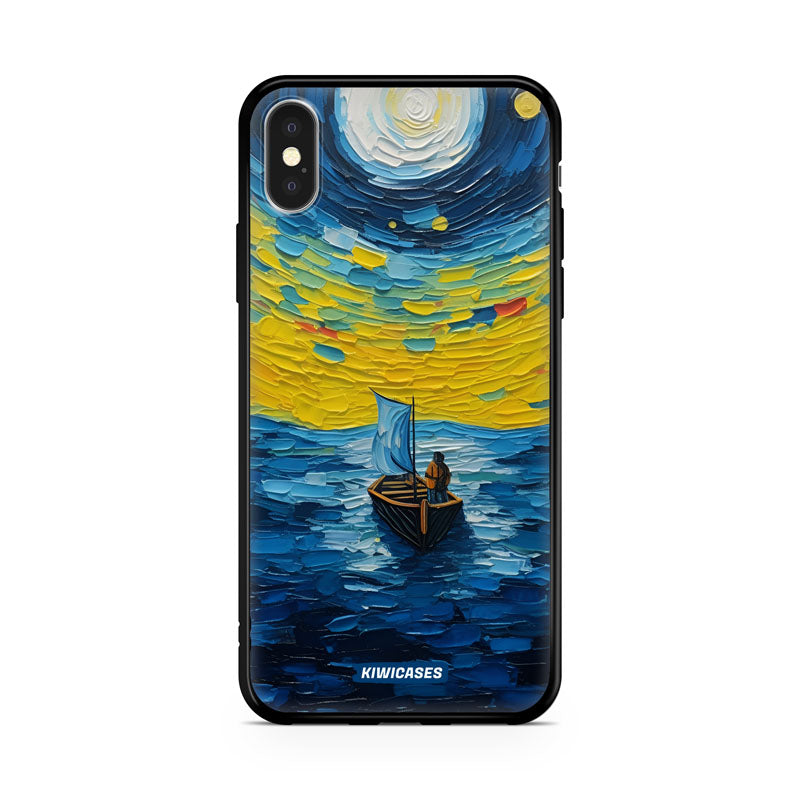 Painted Boat in the Moonlight