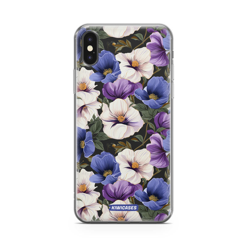 Purple Pansies - iPhone X/XS