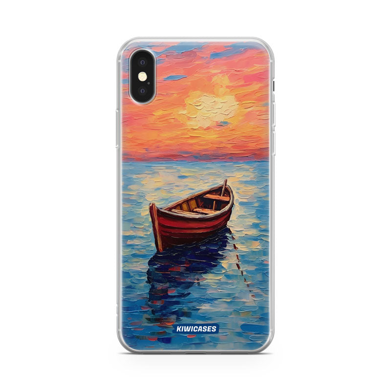 Painted Boat in the Ocean