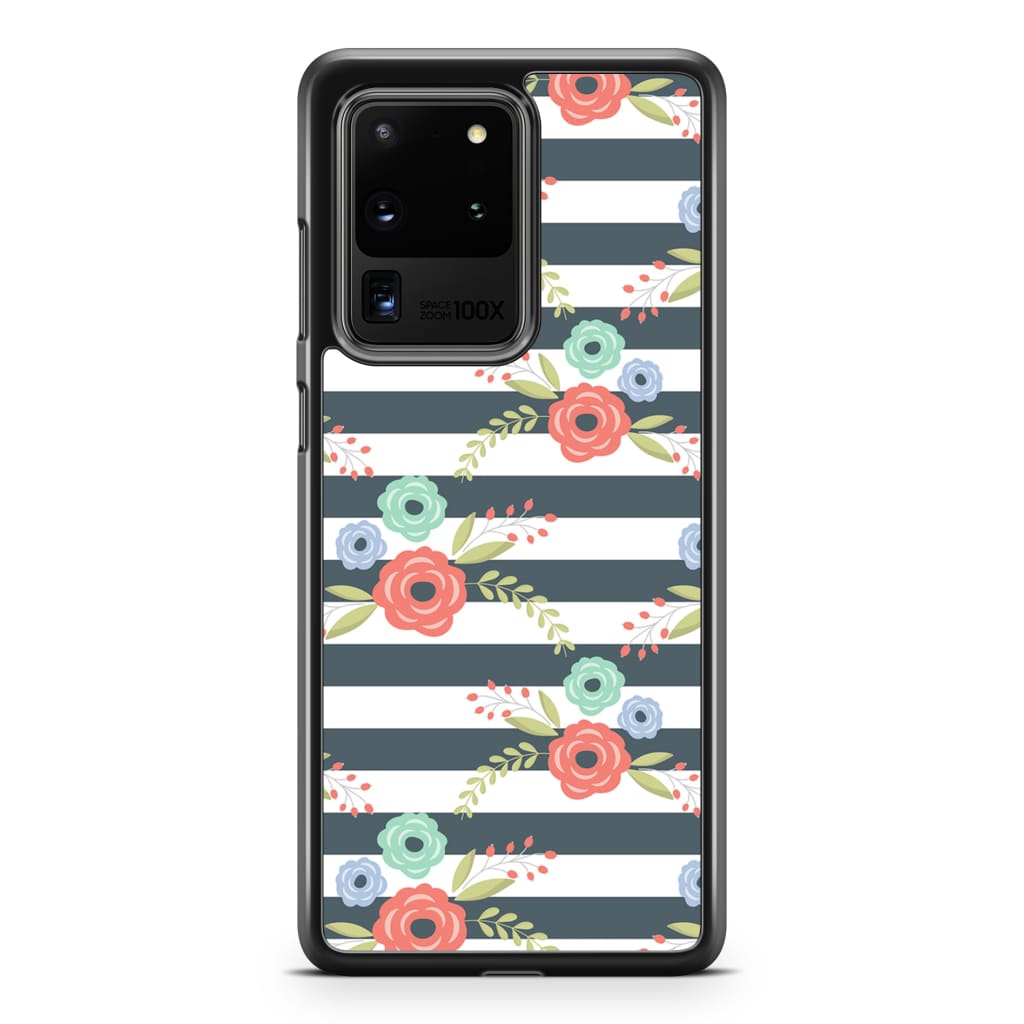Zebra Bloom Floral Phone Case - Galaxy S20 Ultra - Phone