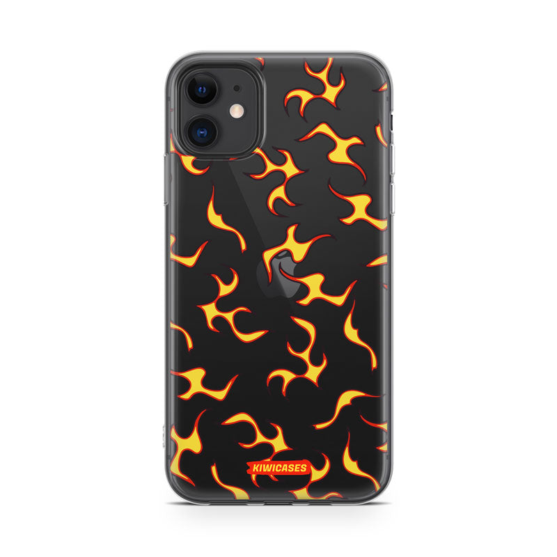 Yellow Fire Flames - iPhone 11