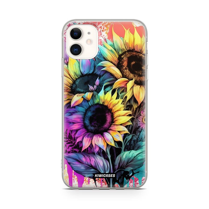 Neon Sunflowers - iPhone 11