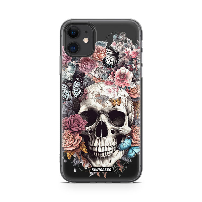 Dusty Floral Skull - iPhone 11