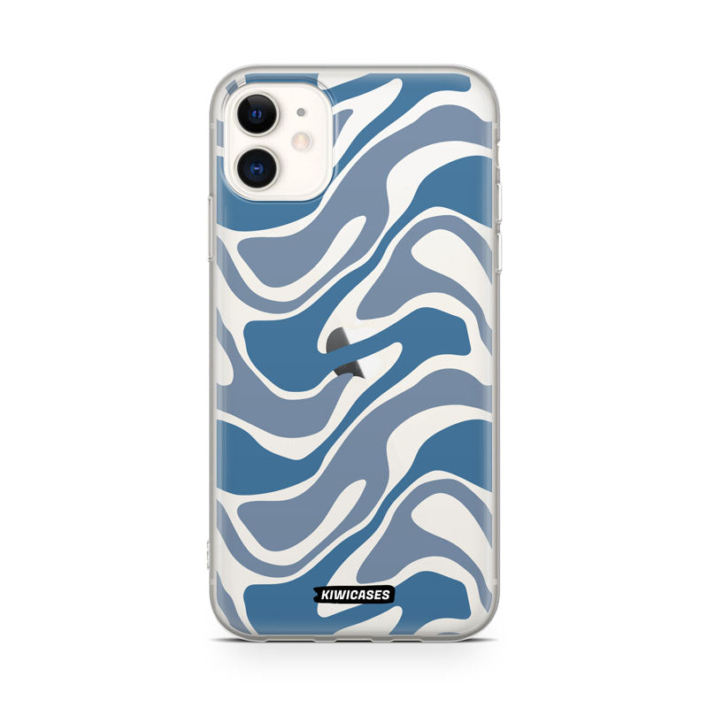 Liquid Blue Waves - iPhone 11