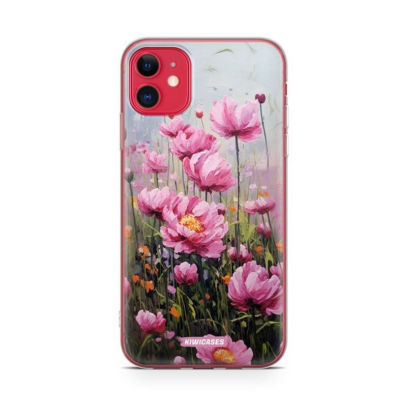 Painted Pink Peonies - iPhone 11