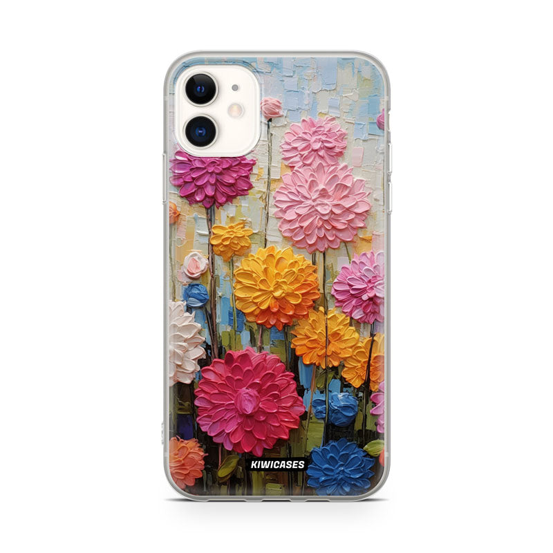 Painted Dahlias - iPhone 11