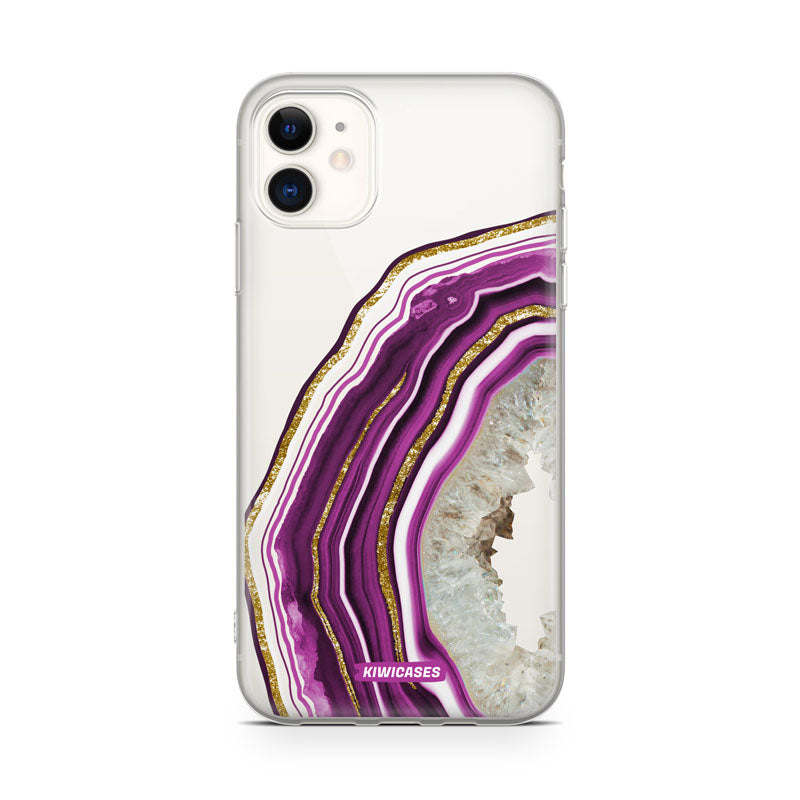 Purple Agate Crystal - iPhone 11