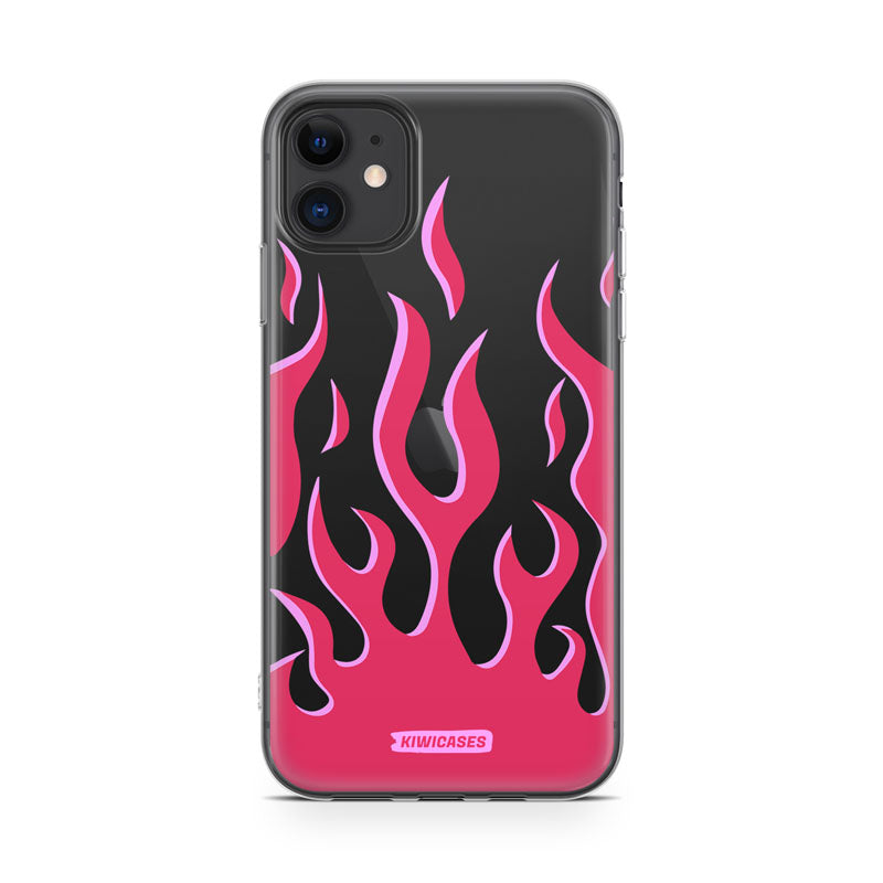 Pink Fire Flames - iPhone 11