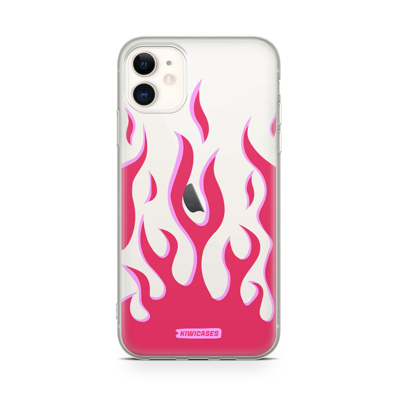 Pink Fire Flames - iPhone 11