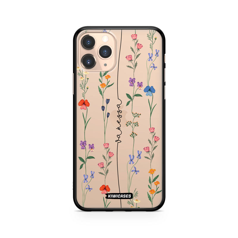 Floral String Black - iPhone 11 Pro - Custom