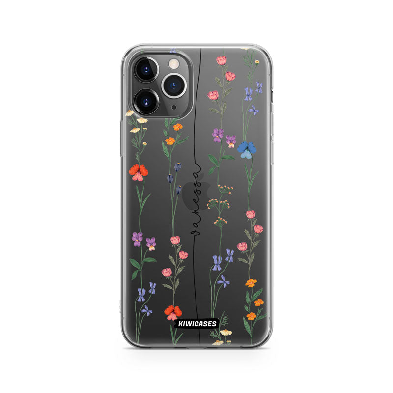 Floral String Black - iPhone 11 Pro - Custom