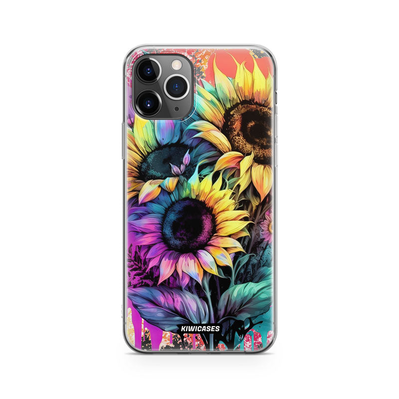 Neon Sunflowers - iPhone 11 Pro