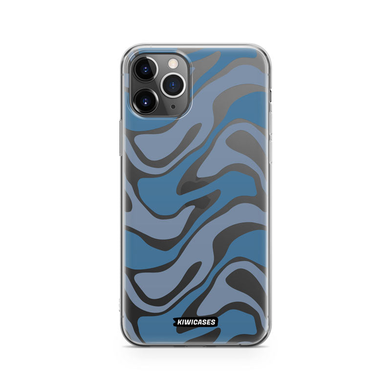 Liquid Blue Waves - iPhone 11 Pro