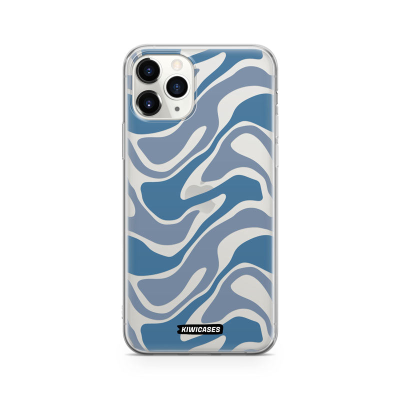 Liquid Blue Waves - iPhone 11 Pro