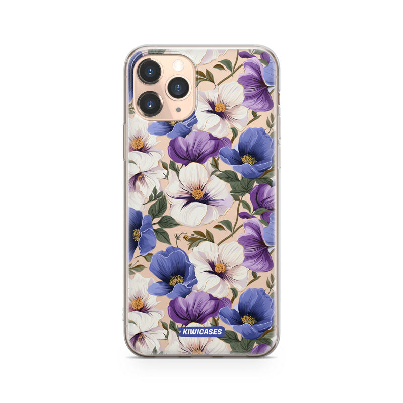 Purple Pansies - iPhone 11 Pro