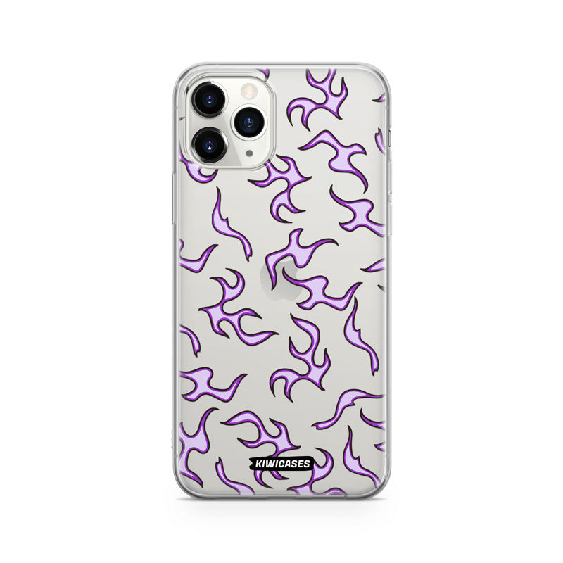 Purple Flames - iPhone 11 Pro