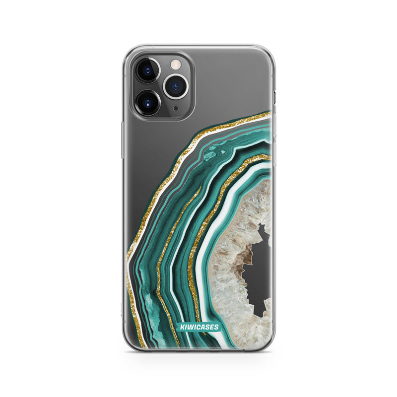Green Agate Crystal - iPhone 11 Pro
