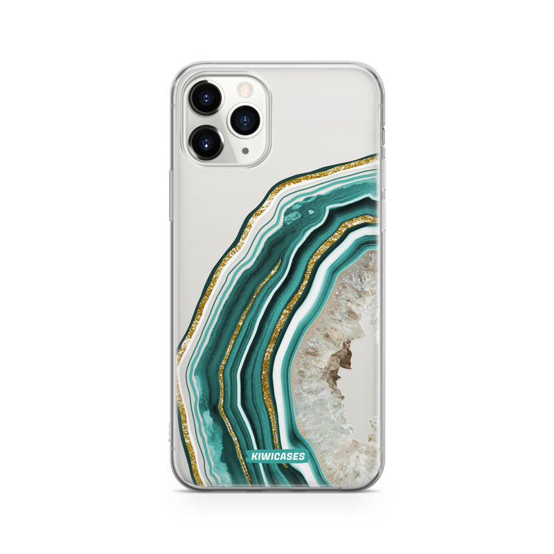 Green Agate Crystal - iPhone 11 Pro