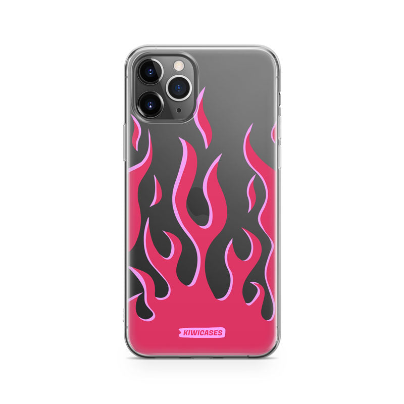 Pink Fire Flames - iPhone 11 Pro