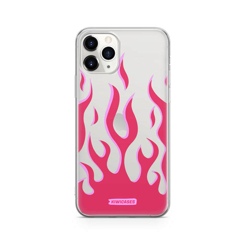 Pink Fire Flames - iPhone 11 Pro