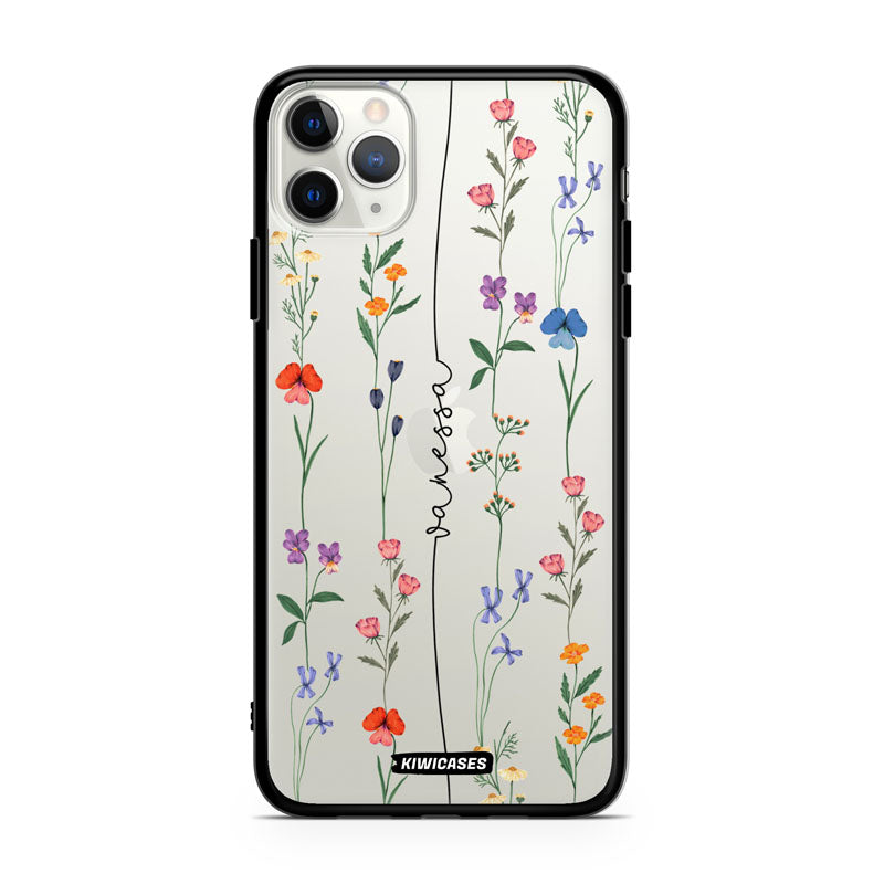 Floral String Black - iPhone 11 Pro Max - Custom