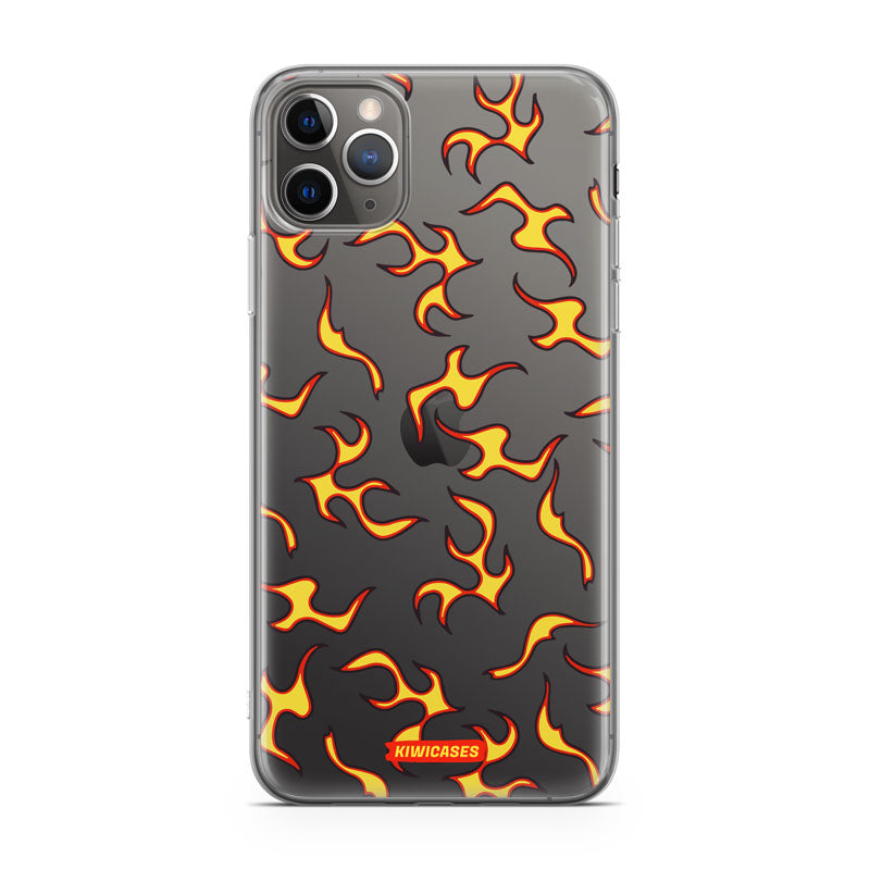 Yellow Fire Flames - iPhone 11 Pro Max
