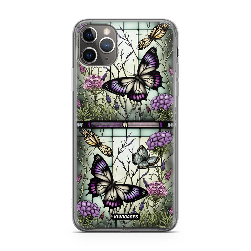 Stained Glass Butterflies - iPhone 11 Pro Max
