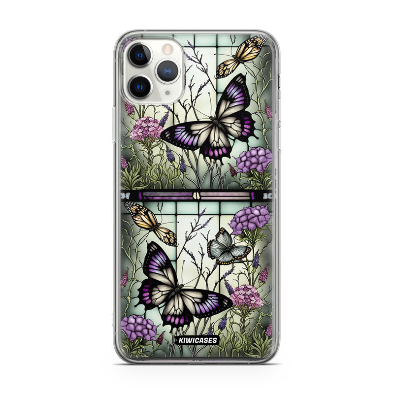 Stained Glass Butterflies - iPhone 11 Pro Max