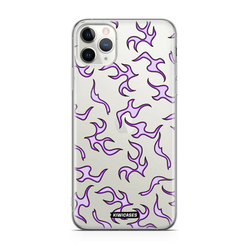 Purple Flames - iPhone 11 Pro Max