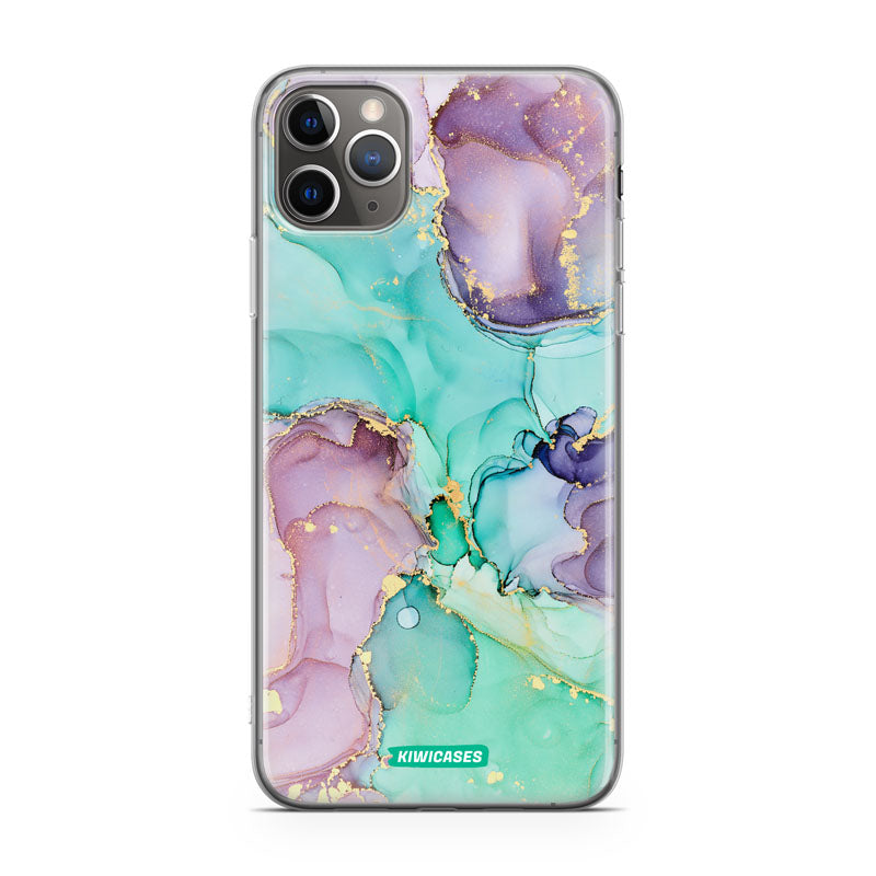 Green Purple Marble - iPhone 11 Pro Max
