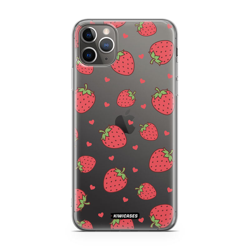 Strawberry Hearts - iPhone 11 Pro Max