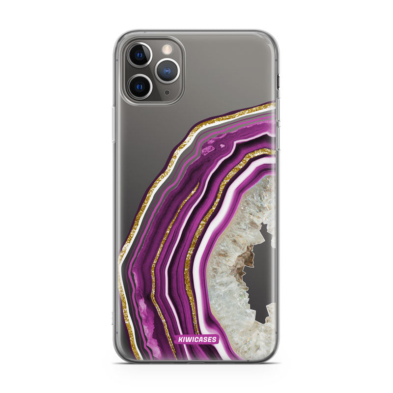 Purple Agate Crystal - iPhone 11 Pro Max