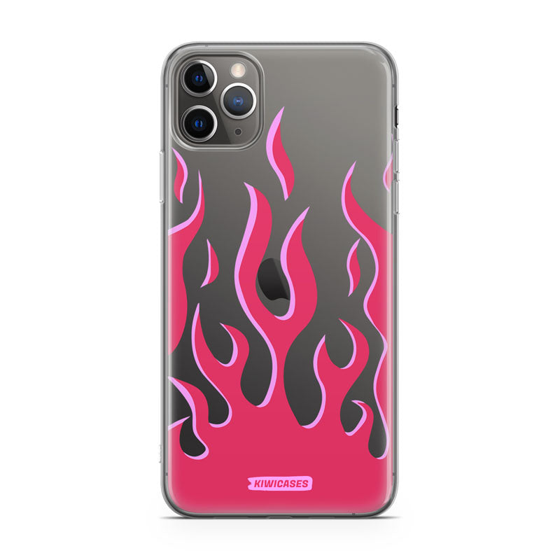Pink Fire Flames - iPhone 11 Pro Max