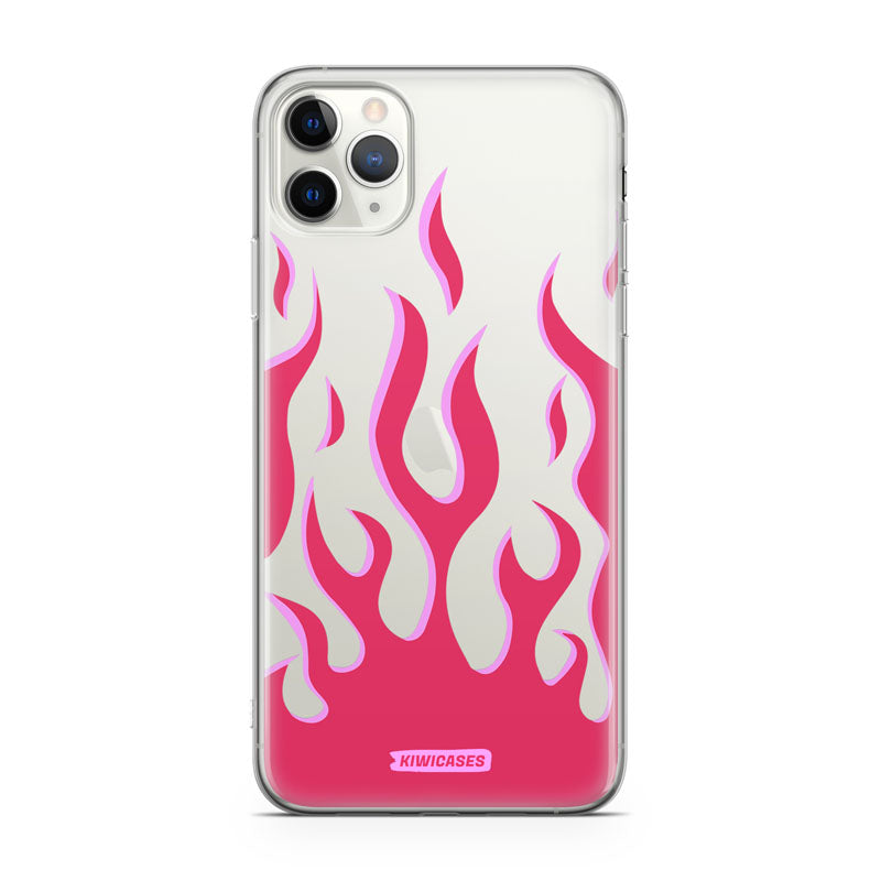 Pink Fire Flames - iPhone 11 Pro Max