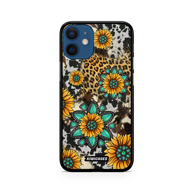 Gemstones and Sunflowers - iPhone 12 Mini
