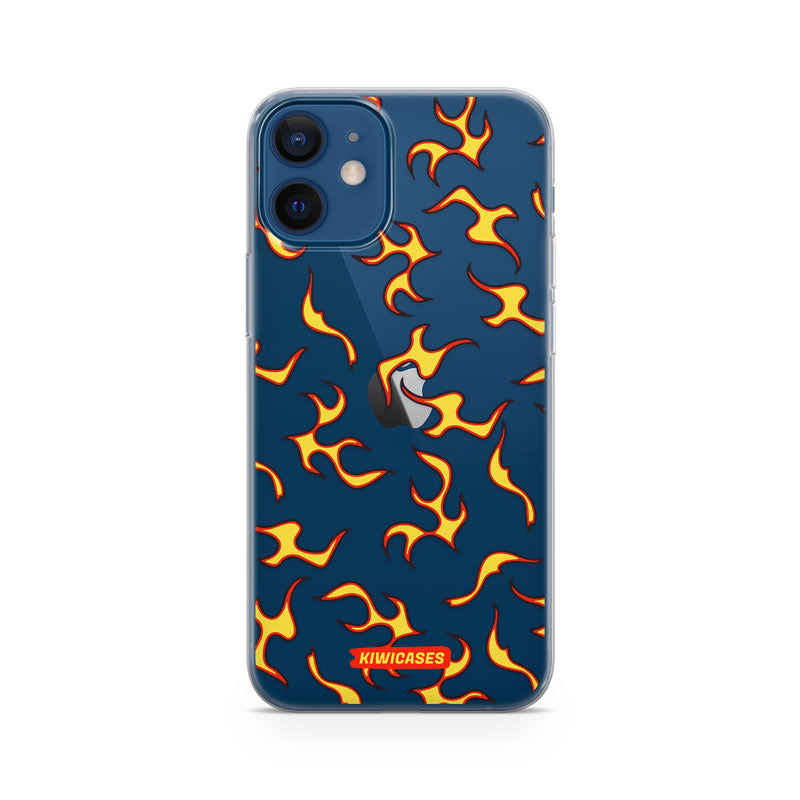Yellow Fire Flames - iPhone 12 Mini