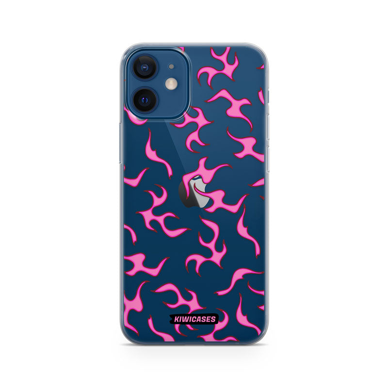 Pink Flames - iPhone 12 Mini