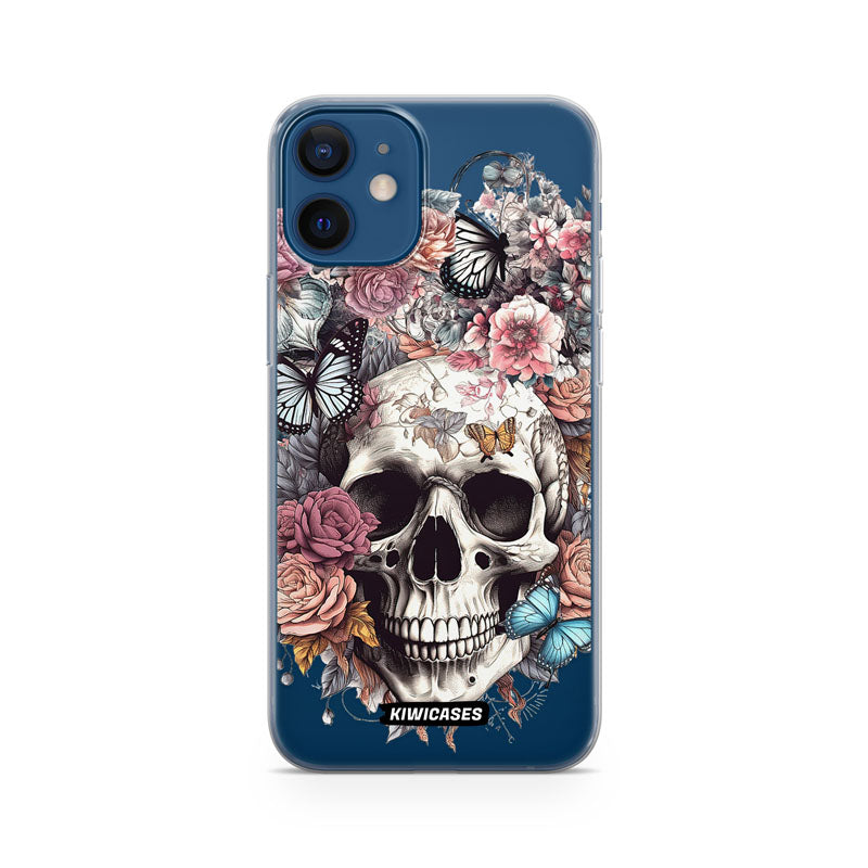 Dusty Floral Skull - iPhone 12 Mini