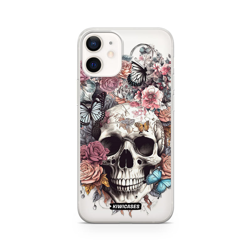 Dusty Floral Skull - iPhone 12 Mini