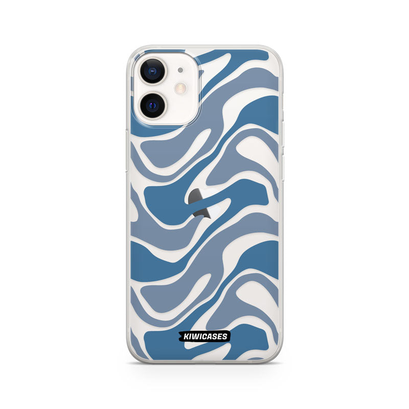 Liquid Blue Waves - iPhone 12 Mini