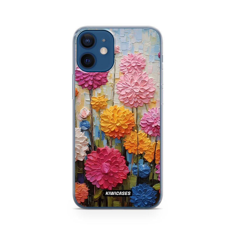 Painted Dahlias - iPhone 12 Mini