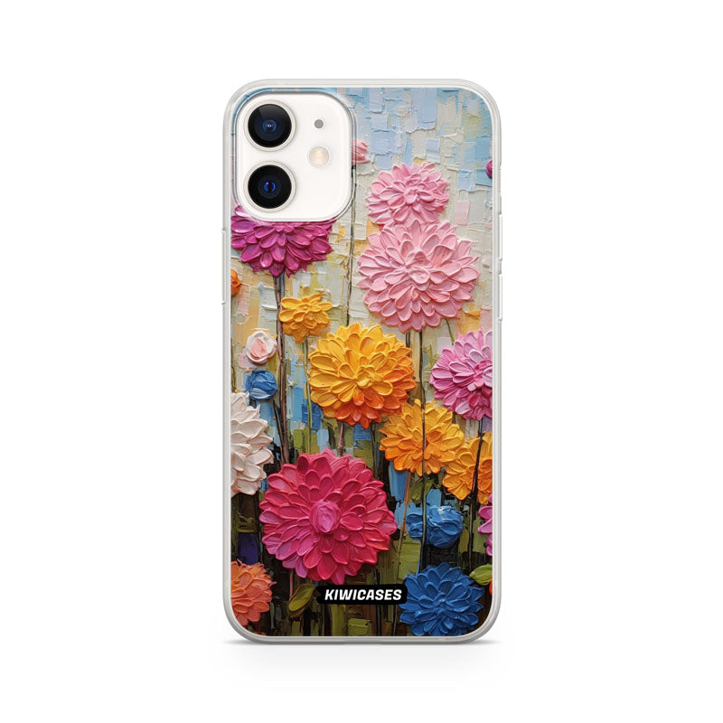Painted Dahlias - iPhone 12 Mini