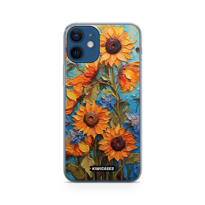 Painted Sunflowers - iPhone 12 Mini