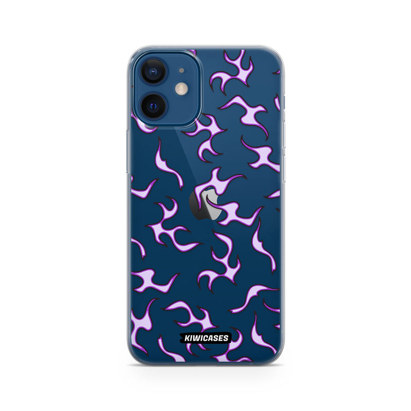Purple Flames - iPhone 12 Mini