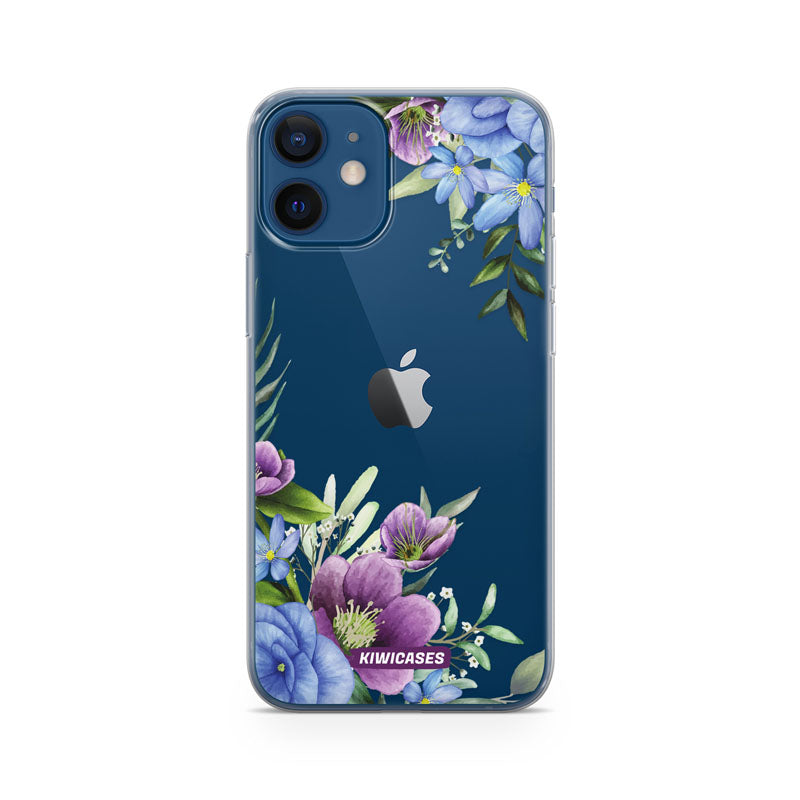 Blue and Purple Daisies - iPhone 12 Mini