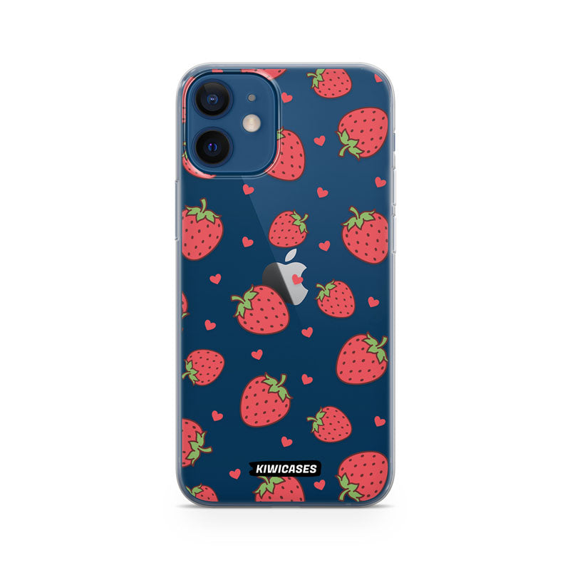 Strawberry Hearts - iPhone 12 Mini