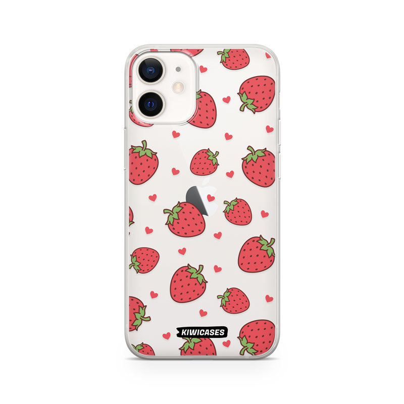 Strawberry Hearts - iPhone 12 Mini