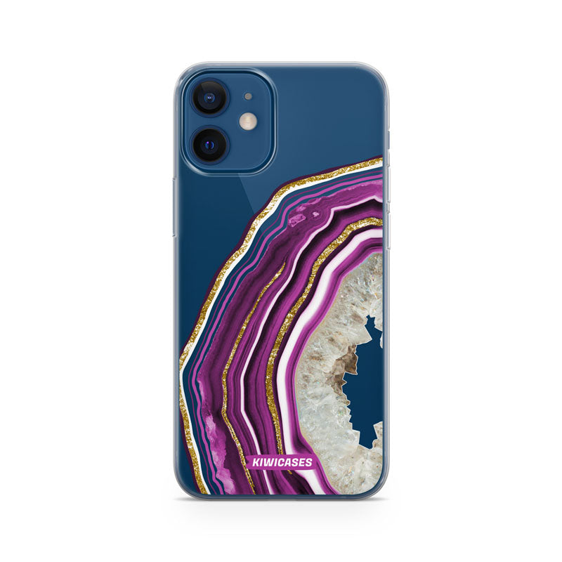 Purple Agate Crystal - iPhone 12 Mini
