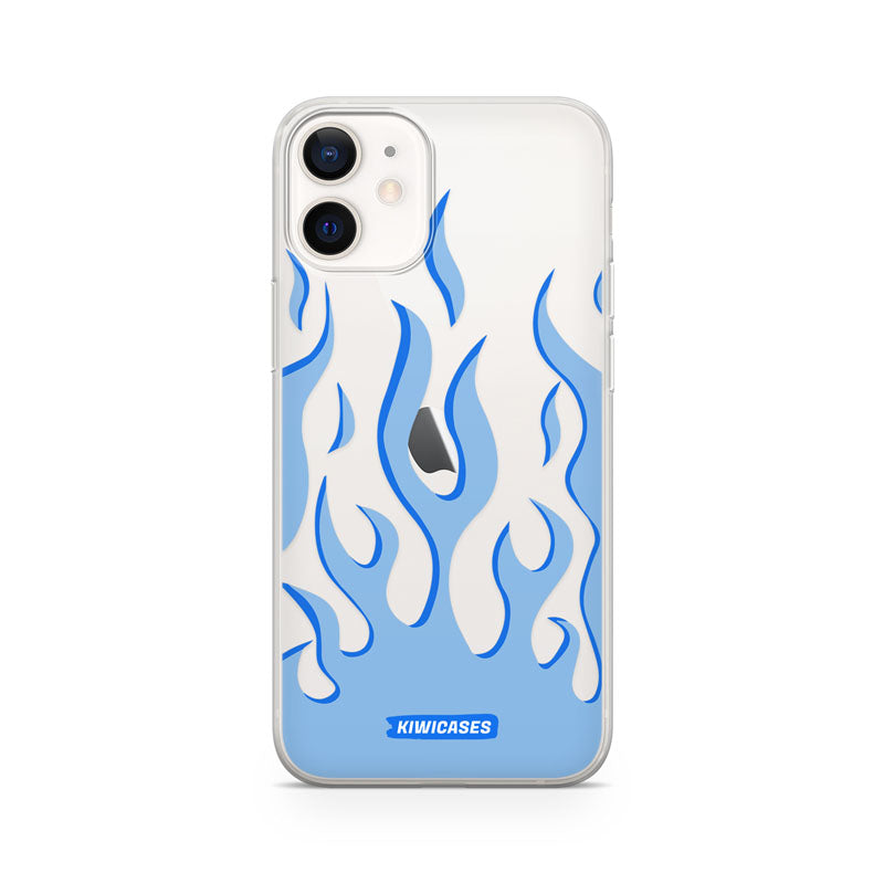 Blue Fire Flames - iPhone 12 Mini